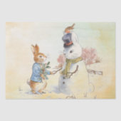 Peter Rabbit (Schneemann) Gewebepapier Seidenpapier (Vorderseite)