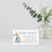 Peter Rabbit Shower Boy Baby Dusche Begleitkarte (Stehend Vorderseite)