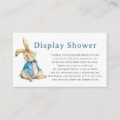 Peter Rabbit Shower Boy Baby Dusche Begleitkarte (Vorderseite)
