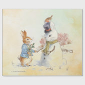 Peter Rabbit (Snowman) Geschenkpapier (Flach)