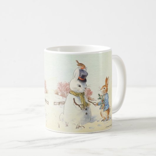 Peter Rabbit (Snowman) Kaffeetasse (VorderseiteRechts)