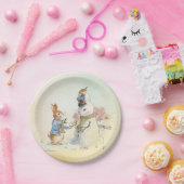 Peter Rabbit (Snowman) Pappteller (Party)