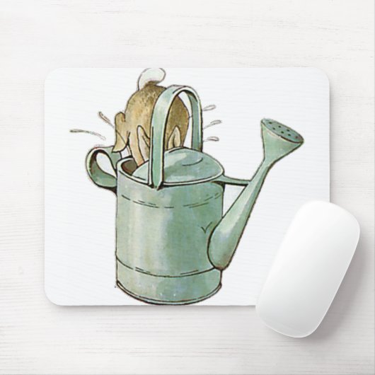 PETER RABBIT tauchte zuerst in die Dose, um sich z Mousepad (Mit Mouse)