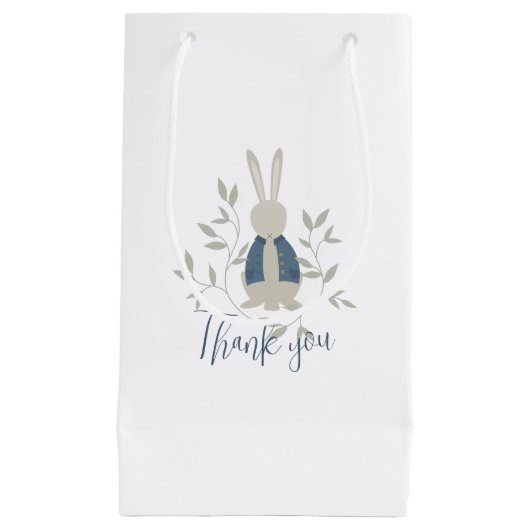 Peter Rabbit Theme Thank You Gift Bag Kleine Geschenktüte (Vorderseite)