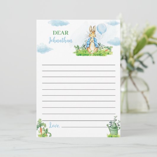 Peter Rabbit Time Capsule Note Card Dankeskarte (Stehend Vorderseite)