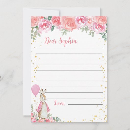 Peter Rabbit Time Capsule Note Card Dankeskarte (Vorderseite)