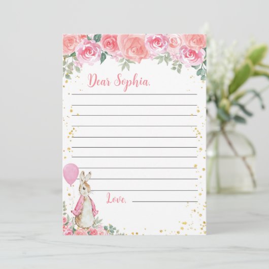 Peter Rabbit Time Capsule Note Card Dankeskarte (Stehend Vorderseite)