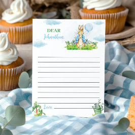 Peter Rabbit Time Capsule Note Card Dankeskarte
