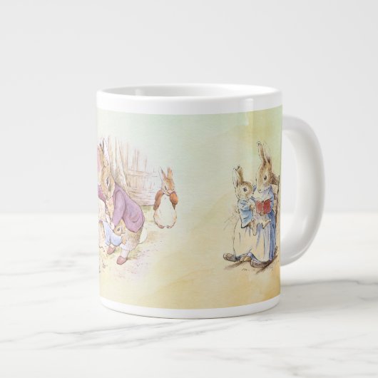 Peter Rabbit und Beniamin Bunny Jumbo-Tasse (Vorderseite Rechts)