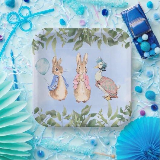 Peter Rabbit und Friends Kinderdusche Pappteller (Party)