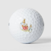 Peter Rabbit und seine Schwester (von Beatrix Pott Golfball (Vorderseite)