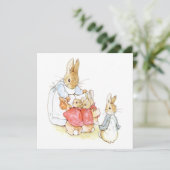 Peter Rabbit und seine Schwester (von Beatrix Pott Karte (Stehend Vorderseite)