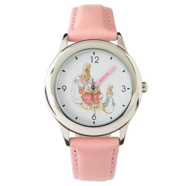 Peter Rabbit und seine Schwestern (von Beatrix Pot Armbanduhr (Vorderseite)