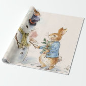 Peter Rabbit und Snowman von Beatrix Potter Geschenkpapier (Ungerollt)