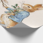 Peter Rabbit und Snowman von Beatrix Potter Geschenkpapier (Ecke)