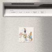Peter Rabbit und Snowman von Beatrix Potter Magnet (In Situ (Geschirrspüler))