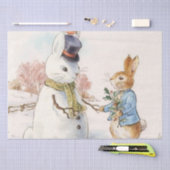 Peter Rabbit und Snowman von Beatrix Potter Seidenpapier (Handwerk)