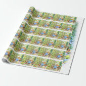 Peter Rabbit Under Garden Fence Geschenkpapier (Ungerollt)