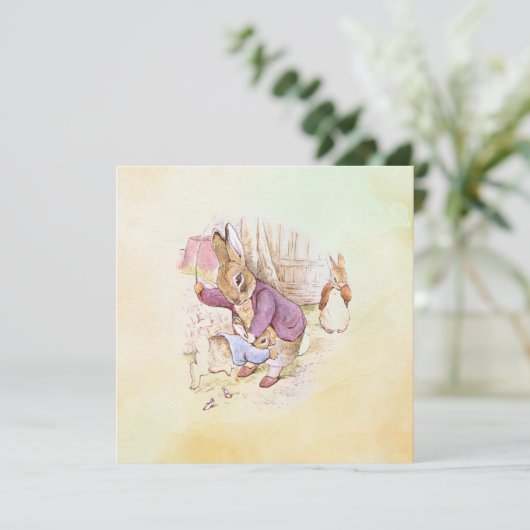 Peter Rabbit Vater und Sohn Karte (Stehend Vorderseite)