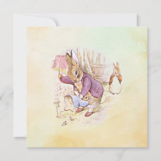 Peter Rabbit Vater und Sohn Karte (Vorderseite)