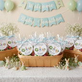 Peter Rabbit Veggie Basket Baby Shower Favor Runder Aufkleber