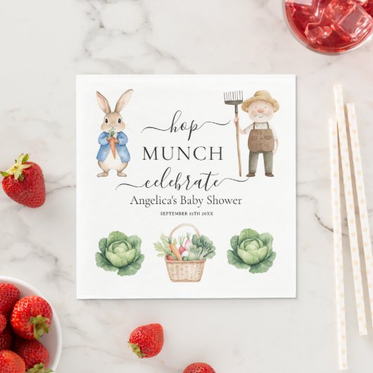 Peter Rabbit Veggies Herr McGreggor Garden Party Serviette (Beispiel)