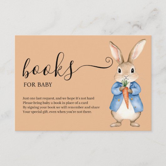 PETER RABBIT VEGIE BASKET BÜCHER FÜR BABY BEGLEITKARTE (Vorderseite)