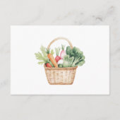 PETER RABBIT VEGIE BASKET BÜCHER FÜR BABY BEGLEITKARTE (Rückseite)