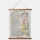 Peter Rabbit von Beatrix Potter Wandteppich Mit Holzrahmen (Vorderseite)