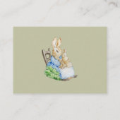 Peter Rabbit Watercolor Diaper Raffle Blue Wreath Begleitkarte (Rückseite)