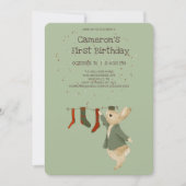 Peter Rabbit Weihnachtsgeburt Einladung (Vorderseite)