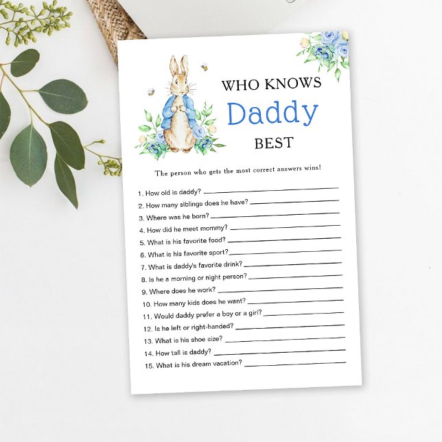 Peter Rabbit Who kennt Daddy best Game (Von Creator hochgeladen)