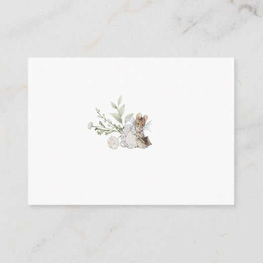 Peter Rabbit Wildflower Gift Registry Begleitkarte (Rückseite)