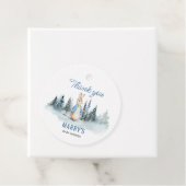 Peter Rabbit Winter Baby Shower Geschenkanhänger (Beispiel)
