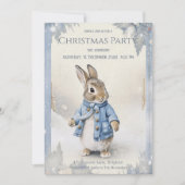 Peter Rabbit Winterurlaub Einladung (Vorderseite)