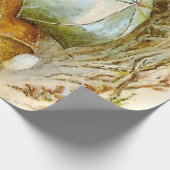 "Peter Rabbit with Winter Umbrella" von Beatrix Po Geschenkpapier (Ecke)
