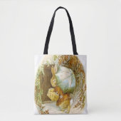 "Peter Rabbit with Winter Umbrella" von Beatrix Po Tasche (Vorderseite)