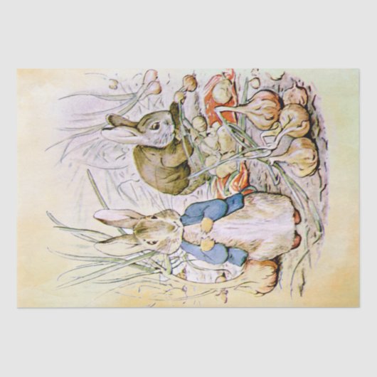 Peter Rabbit (Zwiebel) Gewebepapier Seidenpapier (Vorderseite)