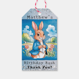 Peter Rabbit's Garden Boy Birthday Bash Geschenkanhänger