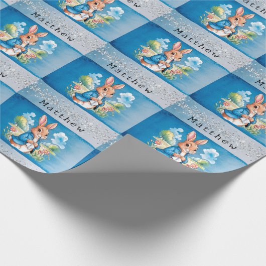 Peter Rabbit's Garden Boy Birthday Bash Geschenkpapier (Ecke)