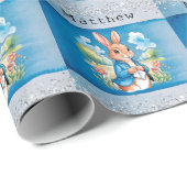 Peter Rabbit's Garden Boy Birthday Bash Geschenkpapier (Rolleneckpunkt)