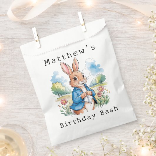Peter Rabbit's Garden Boy Birthday Bash Geschenktütchen (Ausgeschnitten)