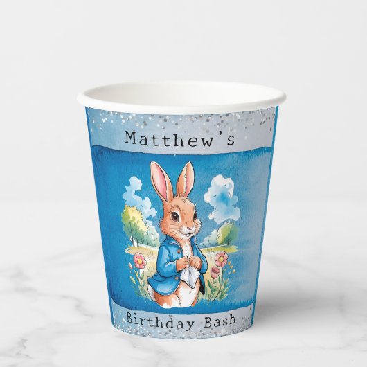 Peter Rabbit's Garden Boy Birthday Bash Pappbecher (Vorderseite)