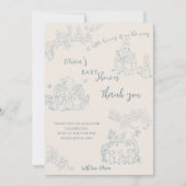 Peter Rabbit's Mutter-Baby-Dusche Dankeskarte (Vorderseite)