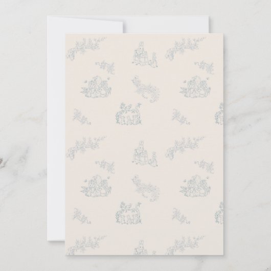 Peter Rabbit's Mutter-Baby-Dusche Dankeskarte (Rückseite)