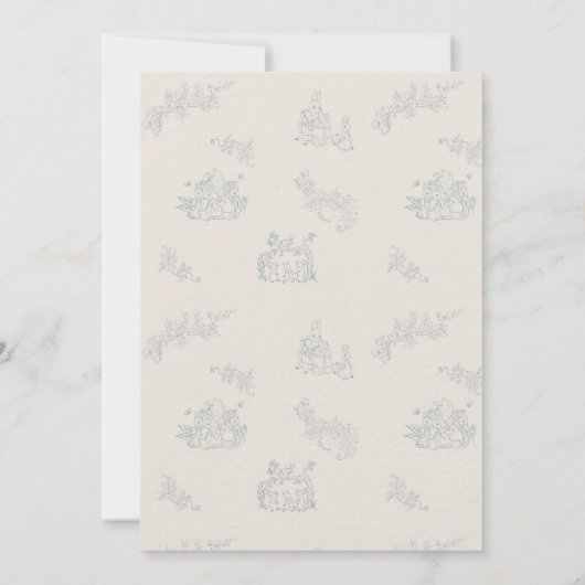 Peter Rabbit's Mutter-Baby-Dusche Einladung (Rückseite)