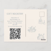 Peter Rabbit's Mutter-Baby-Dusche Postkarte (Rückseite)