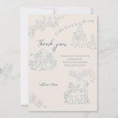 Peter Rabbits Mutter Baby Shower Danke (Vorderseite)