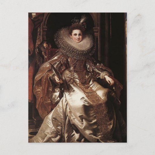 Peter Rubens - Portrait von Maria Serra Pallavicin Postkarte (Vorderseite)