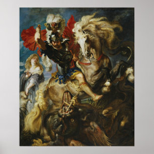 Peter Rubens  St George Battles the Dragon Poster